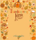 Thanksgiving menu card