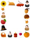 Thanksgiving Photo Frame [6] Royalty Free Stock Photo