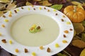 Thanksgiving Potato Leek Soup Royalty Free Stock Photo