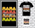 Thankful mama, Fall Thanksgiving quote typography t shirt and mug design vector illustration