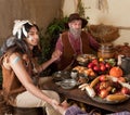 Thanksgiving reenactment Royalty Free Stock Photo