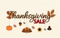 Thanksgiving sale card or background.