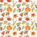 Thanksgiving seamless pattern