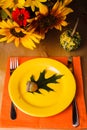 Thanksgiving serving table Royalty Free Stock Photo