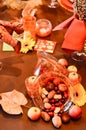 Thanksgiving Table decorations Royalty Free Stock Photo