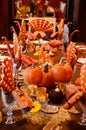 Thanksgiving Table Royalty Free Stock Photo