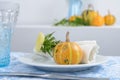 Thanksgiving table setting Royalty Free Stock Photo