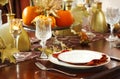 Thanksgiving table setting Royalty Free Stock Photo