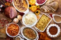 Thanksgiving table with turkey and sides Royalty Free Stock Photo