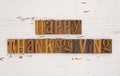 Thanksgiving Themed Background with Type Set Lettering