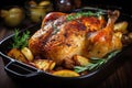 Thanksgiving Tradition - Homemade Roasted Turkey Feast.AI Generated Royalty Free Stock Photo