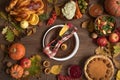 Thanksgiving Turkey dinner background Royalty Free Stock Photo