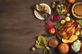 Thanksgiving Turkey dinner background Royalty Free Stock Photo