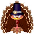 Thanksgiving Turkey Funny Cartoon Character Vector Illustration Royalty Free Stock Photo