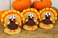 Thanksgiving turkey shaped cookies