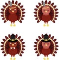 Thanksgiving turkeys Royalty Free Stock Photo