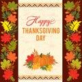 Thanksgiving typography greeting card