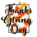 Thanksgiving typography vector