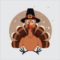 Thanksgiving Vector Graphic with Autumn Elements