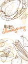 Thanksgiving vintage poster vector