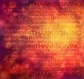 Thanksgiving word cloud background