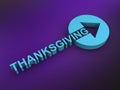 thanksgiving word on purple