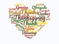 Thanksgiving wordcloud heart thank you gift gratitude grateful thanks love autumn fall colors inrspirational quotes