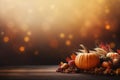 Thanksgivingthemed blog post header with fall Royalty Free Stock Photo