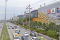 Thanon Nawamin road Street view in Bangkok Thailand Royalty Free Stock Photo