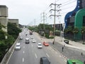 Thanon Nawamin road Street view in Bangkok Thailand Royalty Free Stock Photo