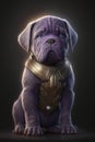Thanos, if he was a puppy. Art illustration