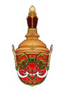 Thao Wessuwan inThai Khon mask pantomime