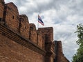 Thapae Gate in the main entrance to old city Chiangmai, Thailand