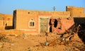 Small village with traditional houses in Thar desert Rajasthan India Royalty Free Stock Photo