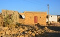 Small village with traditional houses in Thar desert Rajasthan India Royalty Free Stock Photo