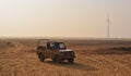 Thar Desert at sunset in Rajasthan, India Royalty Free Stock Photo