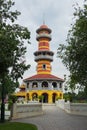 Thasana lookout tower in Bang Pa-In Palace Thailand Royalty Free Stock Photo