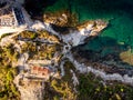 Thasos Island Two Apostles Church on the clifs near Limenas capital city of the island