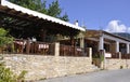 Thassos, August 23th: Taverne in Theologos Village from Thassos island in Greece Royalty Free Stock Photo