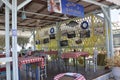 Thassos, August 20th: Terrace in Potos village from Thassos island in Greece