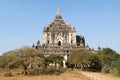 Thatbyinnyu temple at the archaeological site of Bagan Royalty Free Stock Photo