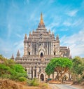 Thatbyinnyu Temple in Bagan. Royalty Free Stock Photo