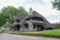 The Thatch House, famous mushroom house design by Earl Young, in Charlevoix, Michigan Royalty Free Stock Photo