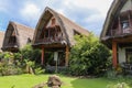 Thatch roof bungalow on the north east coast of Bali, Indonesia Royalty Free Stock Photo