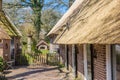 Thatch roof of a historic farmhouse in Orvelte