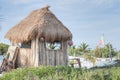 Thatched beach hut Royalty Free Stock Photo