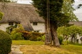 A thatched cottage in the dorset countryside, UK.