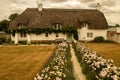 A thatched cottage in the dorset countryside, UK. Royalty Free Stock Photo