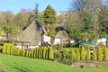 Thatched cottage and Garden in Cockington, Devon Royalty Free Stock Photo