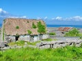 Thatched Cottage on Inis Mor Royalty Free Stock Photo